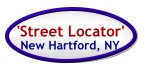 Street Locator in the Town of New Hartford, NY